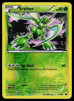Pokemon Card - Scyther Dark Explorers 4/108 Reverse Holo - Image 1