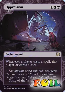 Oppression 032 MTG WOT Rare NP Foil - Image 1