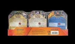 Pokemon Collectible Trading Card Tins Three Pack Factory, Sealed New - Image 2