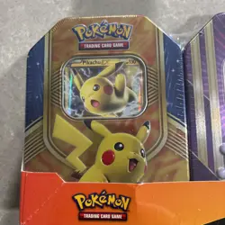 Pokemon Collectible Trading Card Tins Three Pack Factory, Sealed New - Image 3