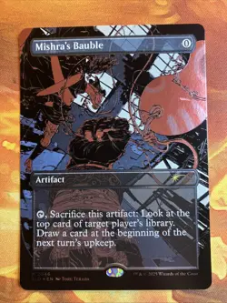 MTG Raised Foil Borderless Mishra's Bauble Secret Lair: vroooOOOMMMMMM! Rare!! - Image 1