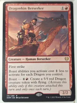 Dragonkin Berserker - Kaldheim - Magic the Gathering MTG Nice! - Image 1