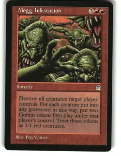 Magic the Gathering - Stronghold Mogg Infestation 1998 Rare - Image 1