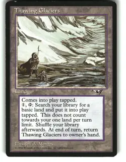 Magic the Gathering - Alliances Thawing Glaciers 1996 189 Rare - Image 1