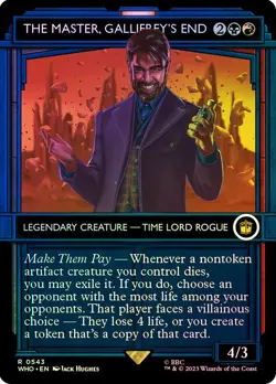 The Master, Gallifrey's End Foil Showcase Doctor Who Commander NM MTG - Image 1