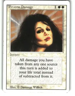 Magic the Gathering - Revised Edition Reverse Damage 1994 Rare - Image 1