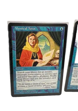 MTG Mystical Tutor Mirage Magic the Gathering X2 NM - Image 2