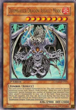 Yugioh! Doomkaiser Dragon/Assault Mode - CRMS-EN019 - Ultra Rare - 1st Edition N - Image 1