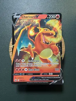 Pokemon TCG Charizard V Ultra Rare Card Crown Zenith Edition - Image 1