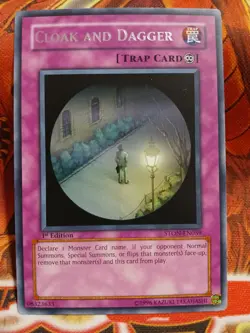Yugioh Cloak and Dagger Rare STON-EN059 1st Ed Lightly Played - Image 1