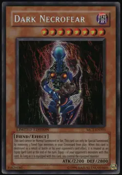 Yu-Gi-Oh! - Dark Necrofear 2004 MC1-EN005 Secret Rare Limited Edition - Image 1