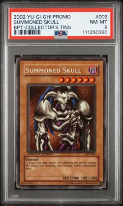 Yu-Gi-Oh! - Collector's Tins Summoned Skull 2002 BPT-002 Limited Edition PSA 8 - Image 1
