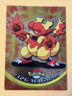 Topps -Series 3- Pokemon TV Animation Edition Card #126 Magmar -FOIL- MP - Image 1