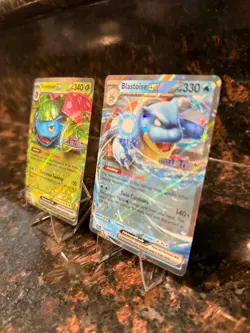Venusaur eX 001/142 & Blastoise eX 030/142 Stamped Stellar Crown Promo Cards!! - Image 2
