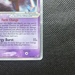 Pokemon TCG Deoxys EX Normal Forme Holo Rare Card 97/107 NM - Image 4