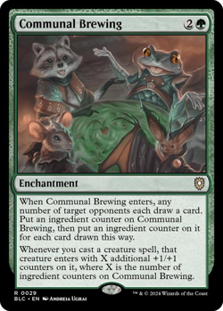 MTG Magic 1x Communal Brewing (M/NM) Commander Bloomburrow - Image 1