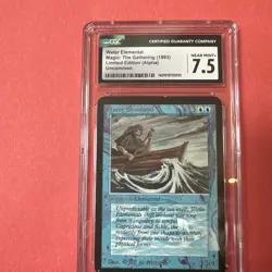 CGC 7.5 NM+ WaterElemental ALPHA MtG Magic the Gathering! - Image 1