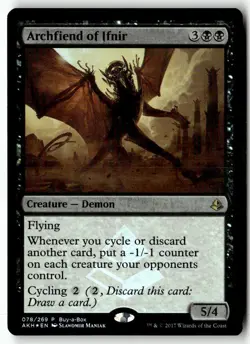 MTG Foil Archfiend of Ifnir - Buy-A-Box Promos Moderately Played English - Image 1