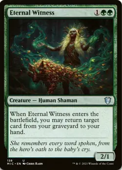 X 1 Eternal Witness NM Innistrad Midnight Hunt MIC 138 MTG Magic The Gathering - Image 1