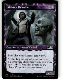 FOIL Liliana's Devotee (Showcase) Core Set 2021 MTG NM - Image 1