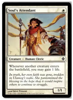 MTG Soul's Attendant - Rise of the Eldrazi Moderately Played English - Image 1