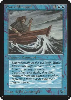 Magic: the Gathering MTG Water Elemental [Alpha Edition] Graded CGC 6 Ex/NM - Image 3