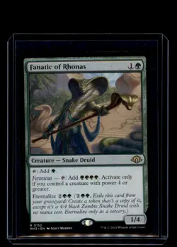 MTG Fanatic of Rhonas #152 Rare Modern Horizons 3 - Image 1