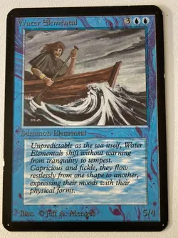 Magic the Gathering MTG Alpha WATER ELEMENTAL LP+ (Beta Bob) - Image 1