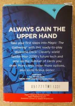 2025 SDCC Exclusive - Spider-Man Blue Welcome Deck - Magic the Gathering - NiP - Image 2