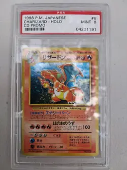 1998 Japanese Charizard CD Promo PSA 9 Holo #006 Pokemon Card - Image 2