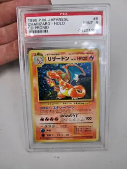 1998 Japanese Charizard CD Promo PSA 9 Holo #006 Pokemon Card - Image 3