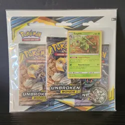 SM Unbroken Bonds Sceptile 3 Booster Pack Blister Sealed Pokemon Sun & Moon 2019 - Image 2