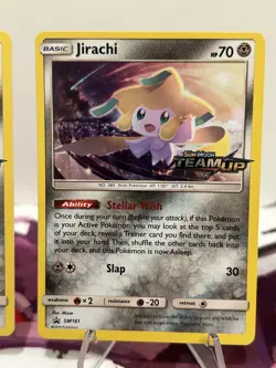 2019 Pokemon Jirachi 5 Card Lot SM161 Team Up Promo & 99/181 Holo - Image 3