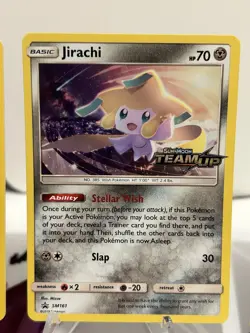 2019 Pokemon Jirachi 5 Card Lot SM161 Team Up Promo & 99/181 Holo - Image 4