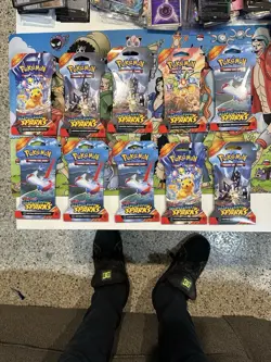 Lot Of 10 Surging Sparks Sleeved Booster Packs Pokemon TCG Factory Sealed B - Image 1