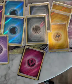 Pokemon 48 Holo Energy Card Lot 2019 sun & moon 2023 scarlet violet TCG fairy - Image 4