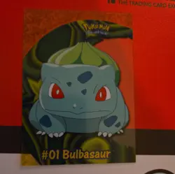 Bulbasaur - 2000 Topps Pokemon TV Animation Edition Clear Card #PC2 - Image 1