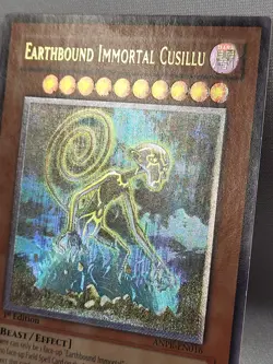 YuGiOh Earthbound Immortal Cusillu ANPR-EN016 1st Edition Ultimate Rare LP - Image 3