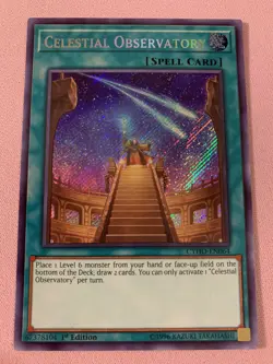 Yu-Gi-Oh! Celestial Observatory CYHO-EN064 Secret Rare 1st Ed VLP/NM - Image 1