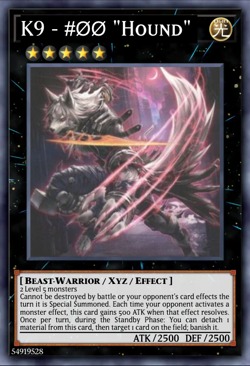 Yugioh! 3x K9 - #OO "Hound" RARE Justice Hunters JUSH-EN036 PREORDER 2025 - Image 1