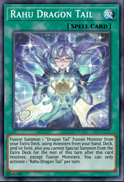 Yugioh! 3x Rahu Dracotail Justice Hunters JUSH-EN009 PREORDER 2025 - Image 1