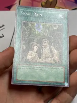 YUGIOH Snake Rain TAEV-EN052 SECRET LETTER Rare MISPRINT LP - Image 3