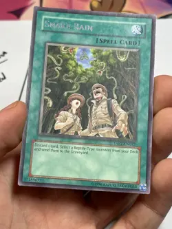 YUGIOH Snake Rain TAEV-EN052 SECRET LETTER Rare MISPRINT LP - Image 4