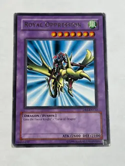YUGIOH Royal Oppression DB1-EN122 Gaia Dragon Champion ERROR NAME MISPRINT MP - Image 1