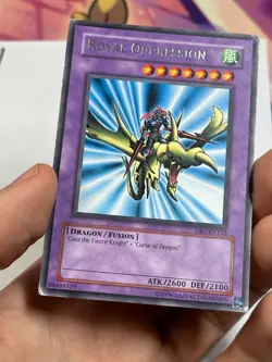 YUGIOH Royal Oppression DB1-EN122 Gaia Dragon Champion ERROR NAME MISPRINT MP - Image 3