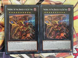 Yu-Gi-Oh! 2x Varudras, The Final Bringer of the End Times (Secret) + Bonus Holo! - Image 1