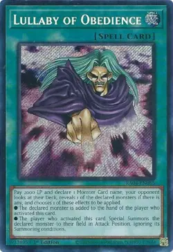 Lullaby of Obedience - RA04-EN085 - Secret Rare - 1st Edition NM YuGiOh! Quarte - Image 1