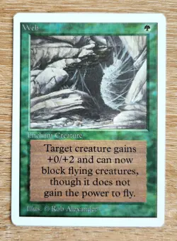 MTG - Unlimited - Web - LP Condition. More Vintage MTG In My Store. - Image 1