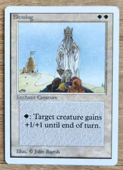 MTG - Unlimited - Blessing - NM To Mint. More Vintage MTG In My Store. - Image 1