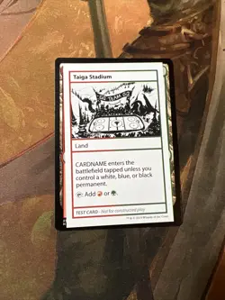 MTG Taiga Stadium (120/124) Mystery Booster Playtest Cards 2021 NM - Image 1